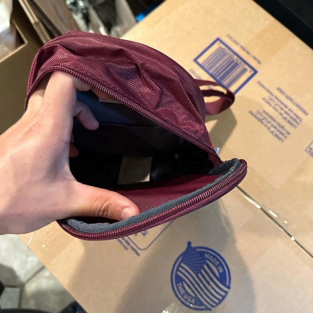 US Seller-CA- Adidas originals mini bag pack for women burgundy ex6726 summer